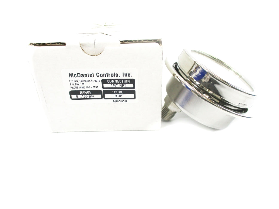 MCDANIEL CONTROLS KDP 0-100PSI 1/4" NSMP