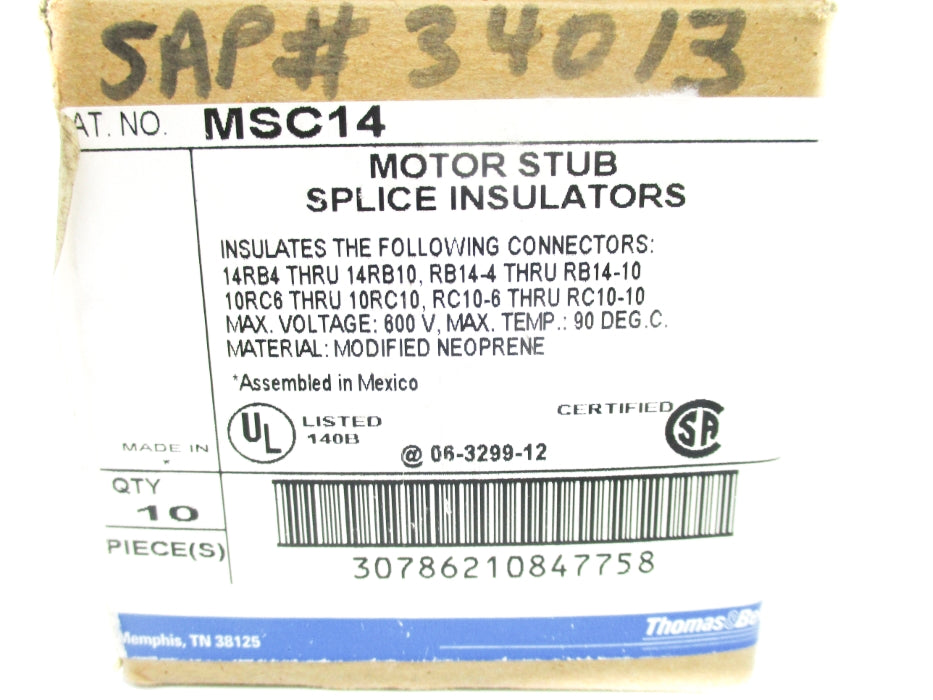 THOMAS&BETTS MSC14 (PGK OF 10) NSMP