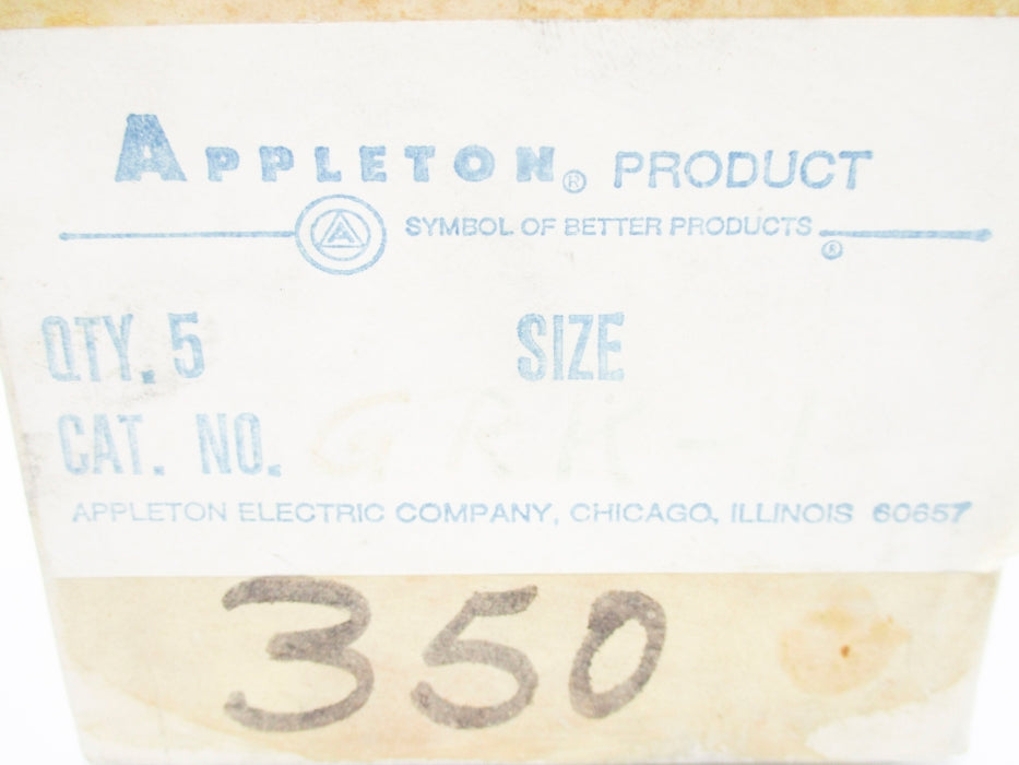 APPLETON GRK-1 (PKG OF 5) NSMP