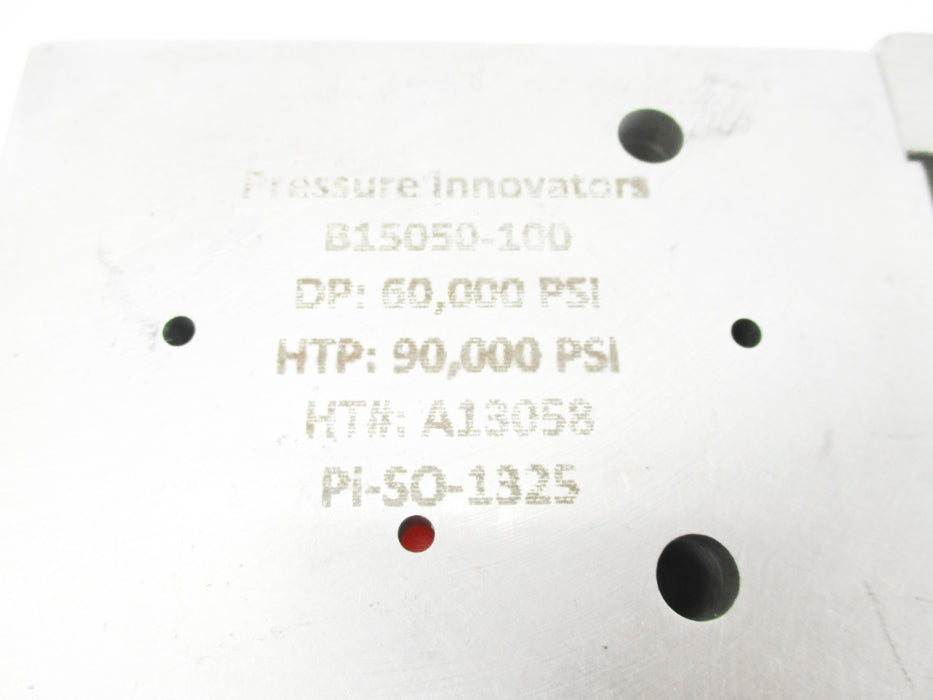 PRESSURE INNOVATORS B15050-100 60,000/90,000PSI NSNP