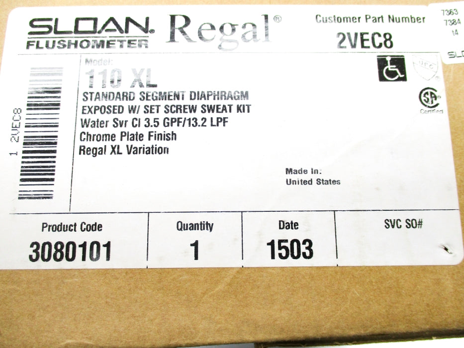SLOAN 110XL 2VEC8 NSMP