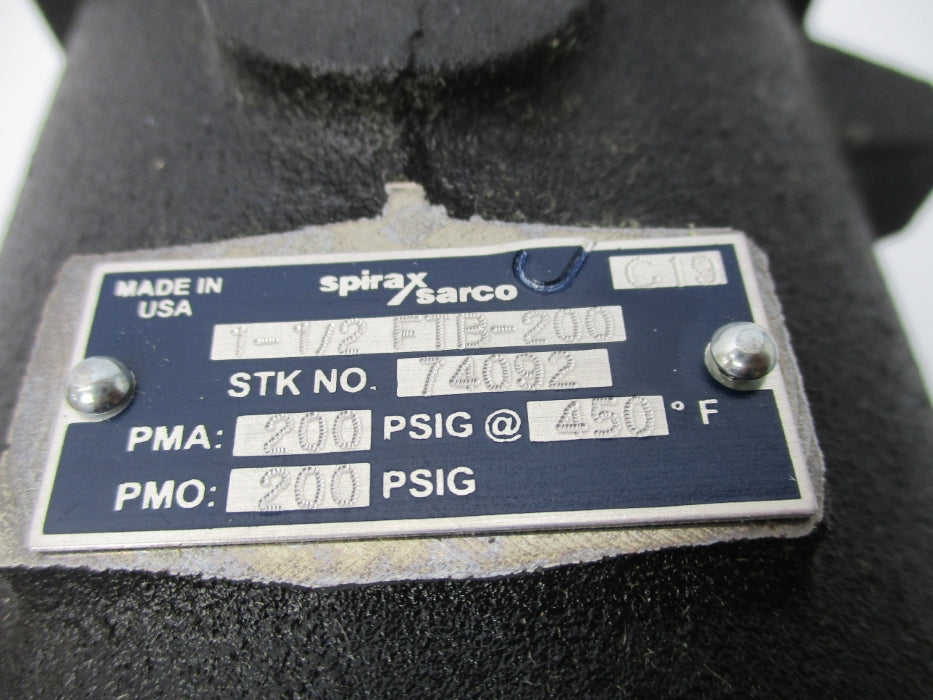 SPIRAX SARCO FTB-200 74092 200PSIG 450F 1-1/2" NSNP
