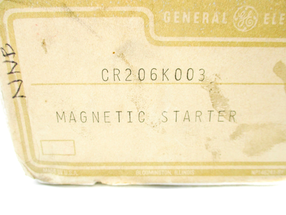 GENERAL ELECTRIC CR206K003 NSNP