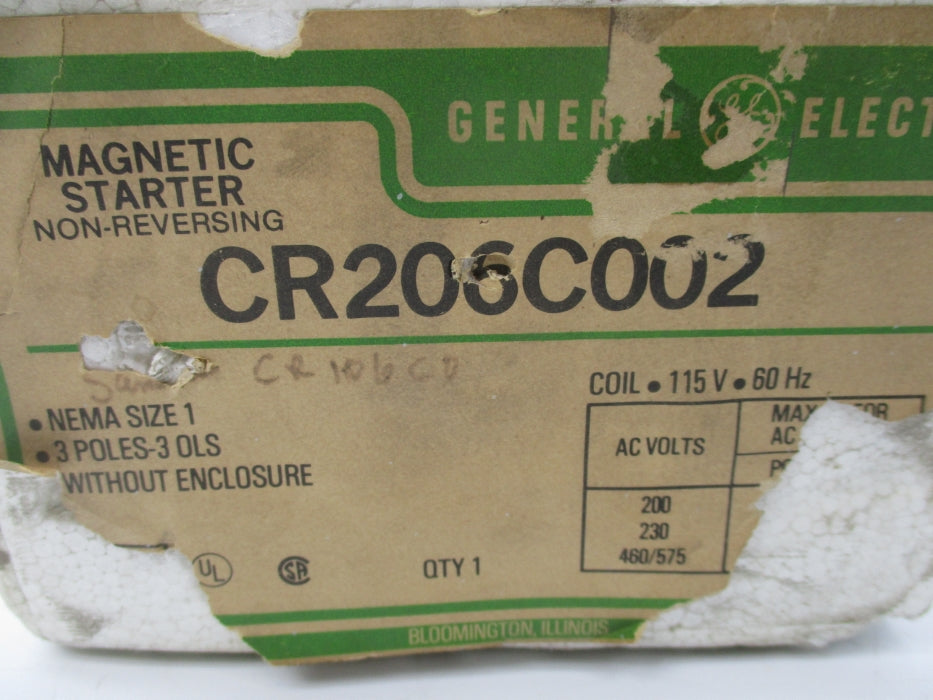 GENERAL ELECTRIC CR206C002 NSMP