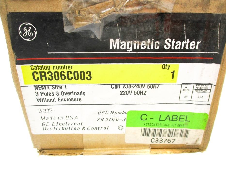GENERAL ELECTRIC CR306C003 NSMP