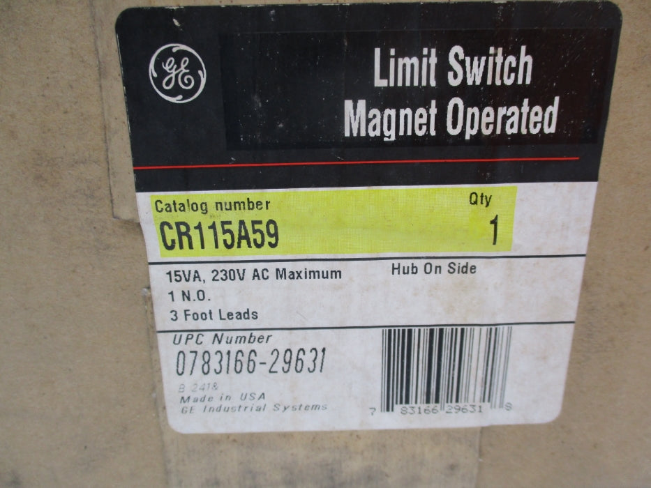 GENERAL ELECTRIC CR115A59 230VAC NSFS