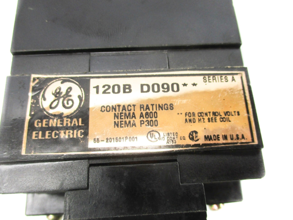 GENERAL ELECTRIC 120BD090** SER. A 125VDC UNMP