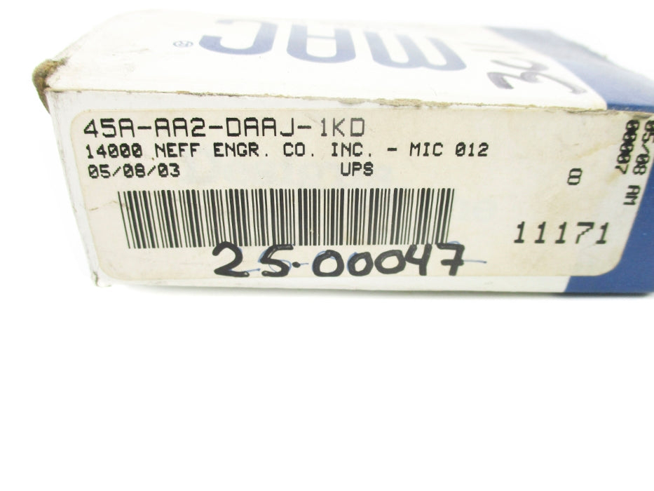 MAC 45A-AA2-DAAJ-1KD 110-120V 120PSI NSMP