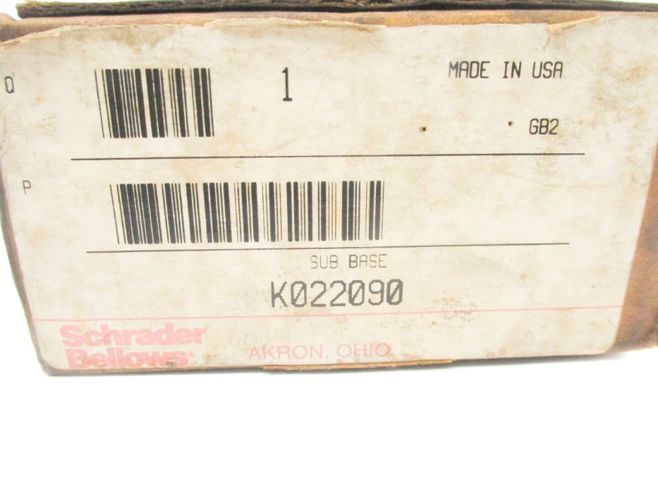SCHRADER BELLOWS K022090 NSMP