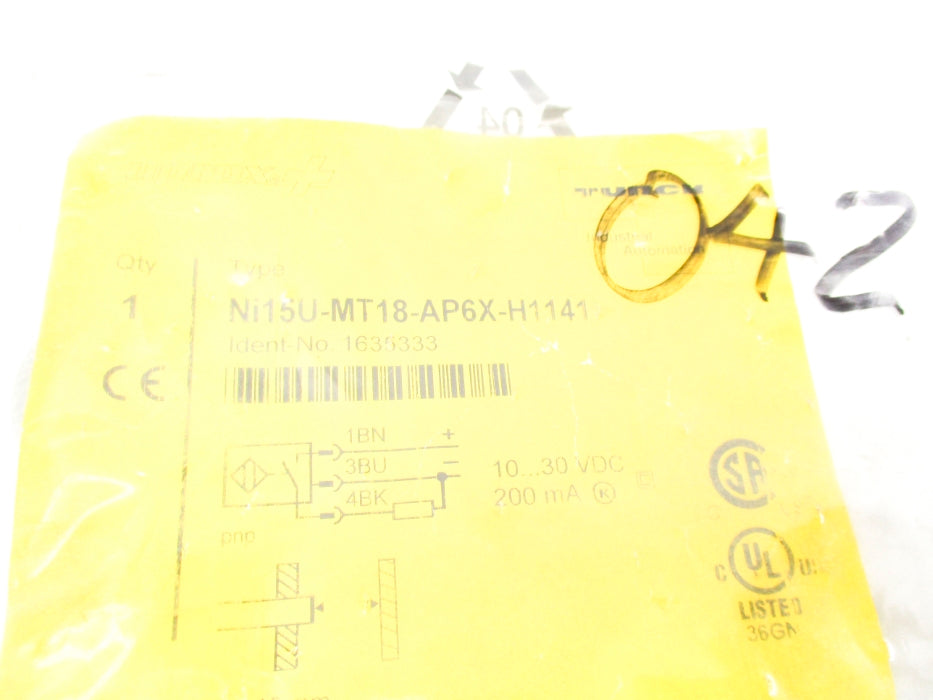 TURCK NI15U-MT18-AP6X-H1141 1635333 NSMP