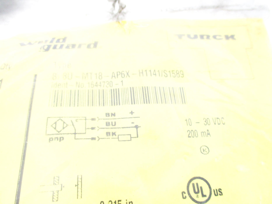 TURCK BI8U-MT18-AP6X-H1141/S1589 1644730-1 NSMP