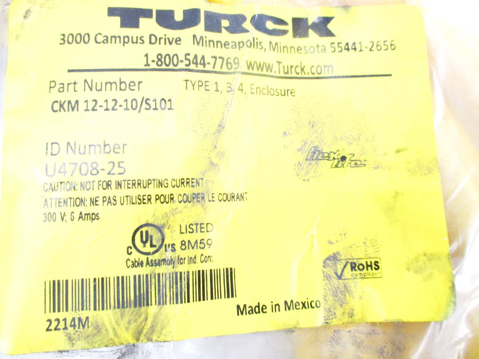 TURCK CKM12-12-10/S101 NSMP