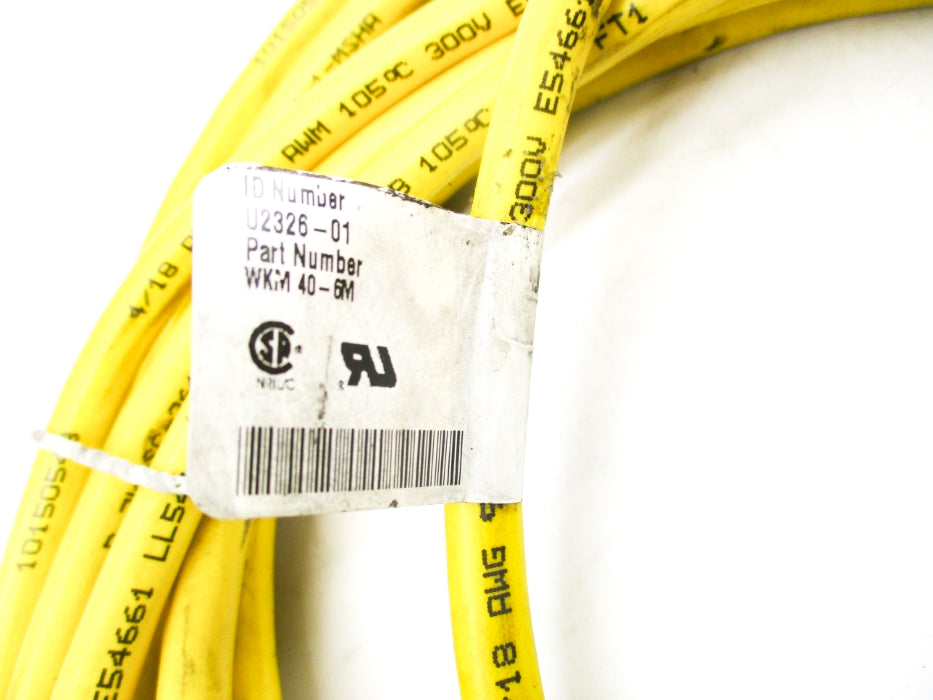TURCK WKM40-6M U2326-01 (AS PICTURED) NSNP