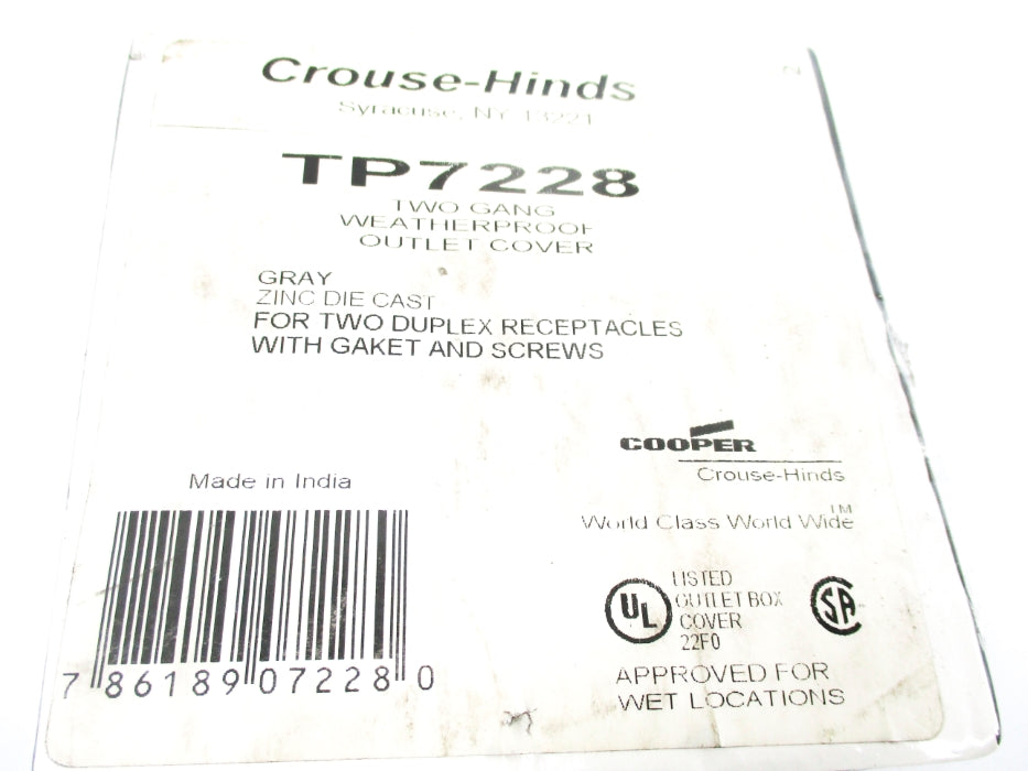 CROUSE-HINDS TP7228 NSMP