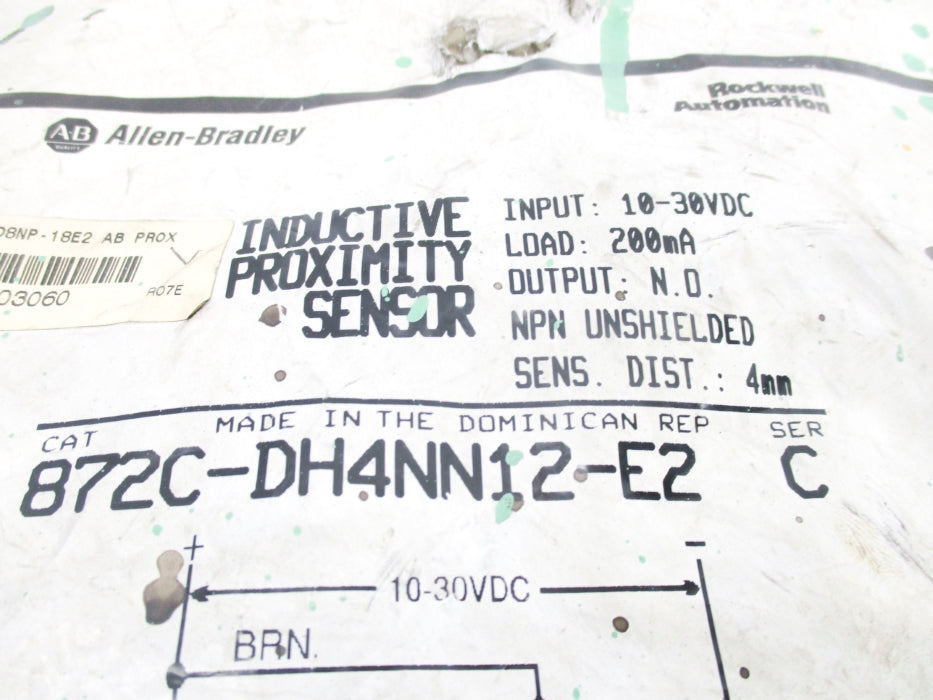 ALLEN BRADLEY 872C-DH4NN12-E2 SER. C NSMP