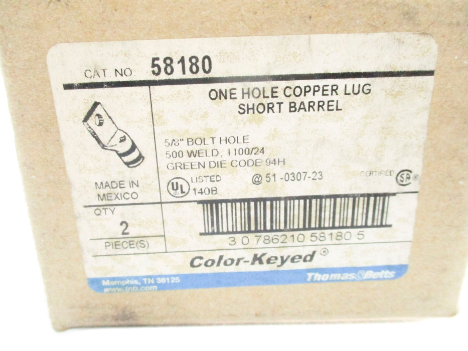 THOMAS&BETTS 58180 (PKG OF 2) NSMP