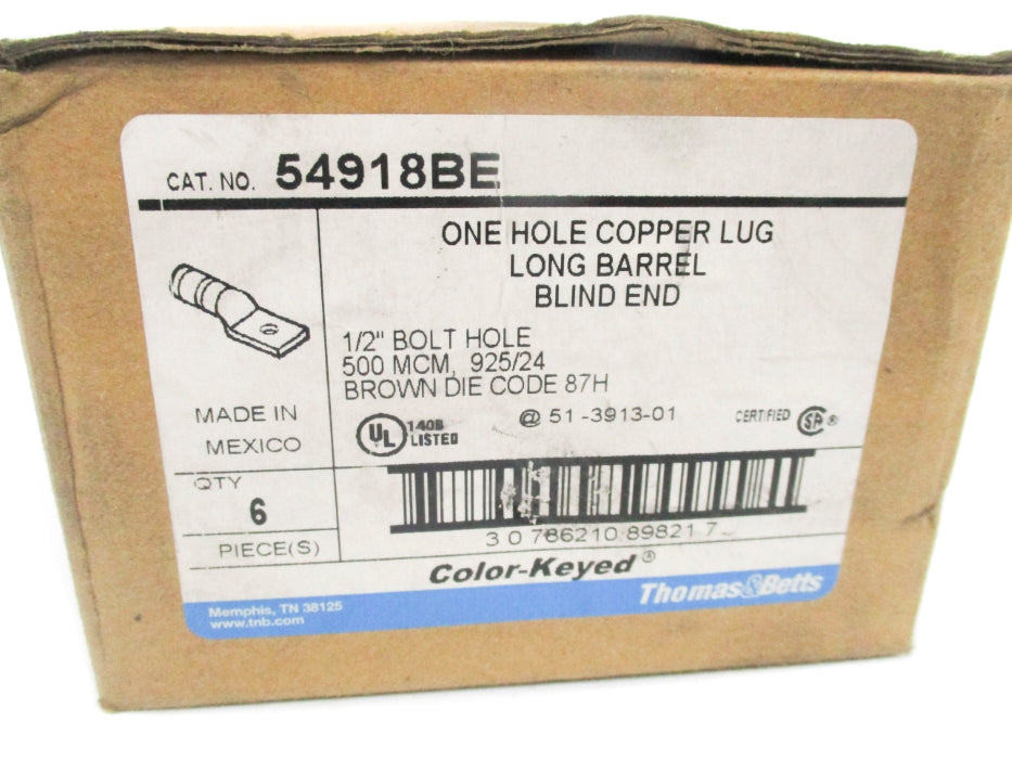 THOMAS&BETTS 54918BE (PKG OF 6) NSMP