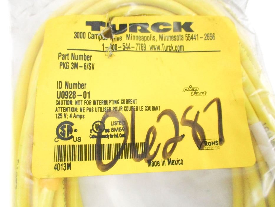TURCK PKG3M-6/SV U0928-01 NSMP