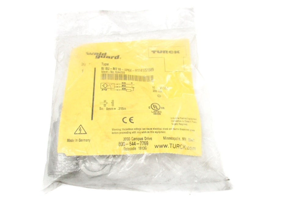 TURCK BI8U-MT18-AP6X-H1141/S1589 1644789 10-30VDC NSMP