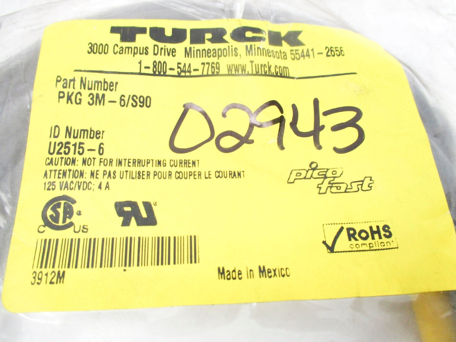 TURCK PKG3M-6/S90 U2515-6 NSMP
