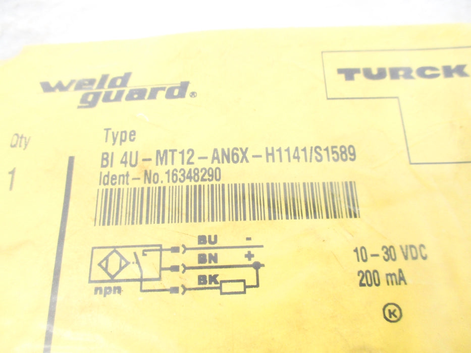 TURCK BI4U-MT12-AN6X-H1141/S1589 16348290 NSMP
