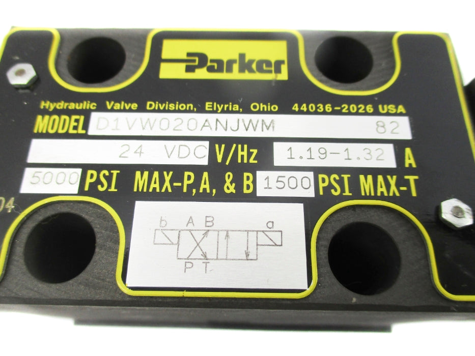 PARKER D1VW020ANJWM 24VDC 5000PSI UNMP