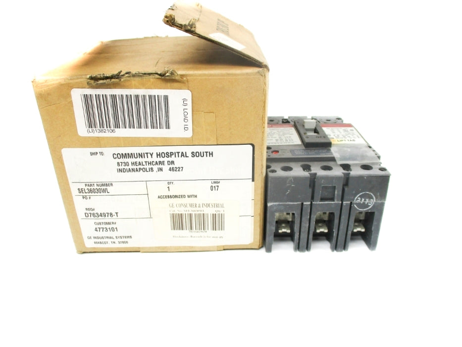 GENERAL ELECTRIC SELA36AT0030 SEL3630WL 600V 30A NSMP
