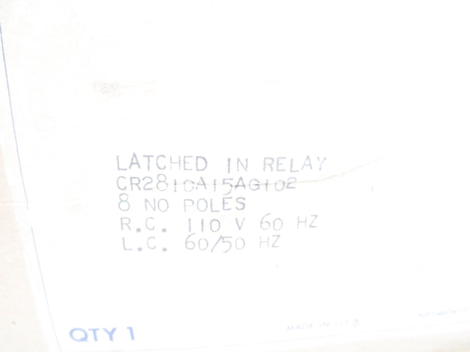 GENERAL ELECTRIC CR2810A15AG102 NSMP