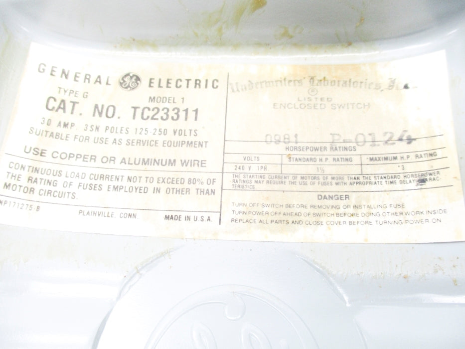 GENERAL ELECTRIC TC23311 NSNP