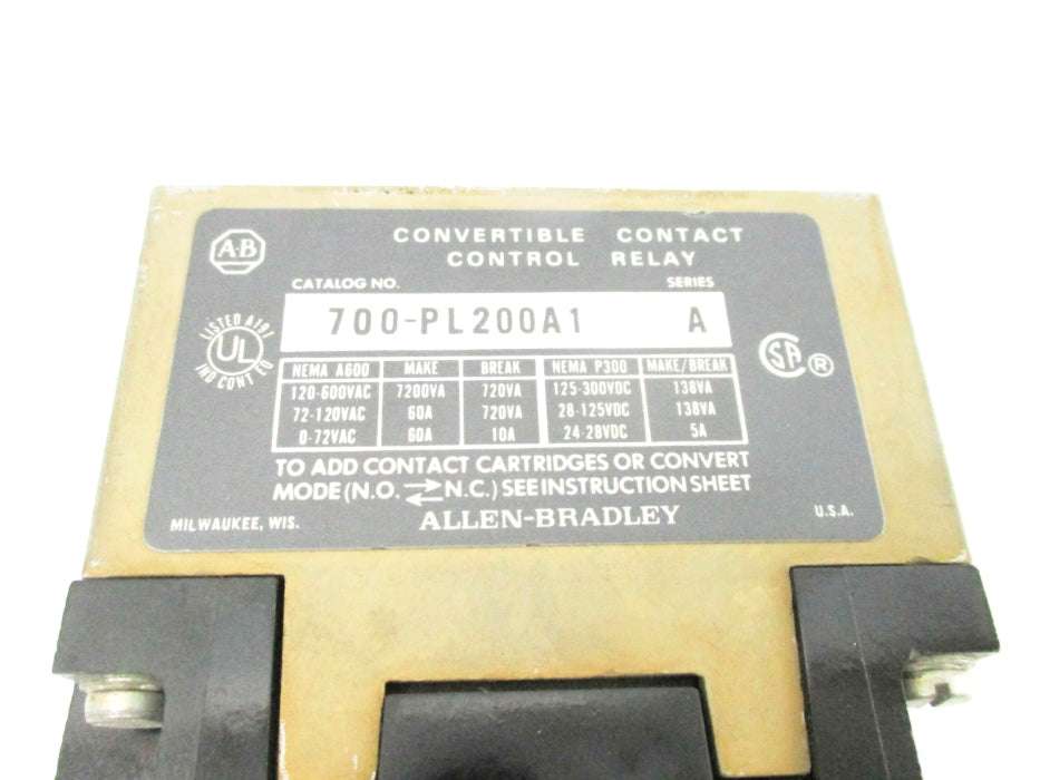 INDUSTRIAL SPARE PART 700-PL200A1 SER. A 110-115-120 60A NSNP