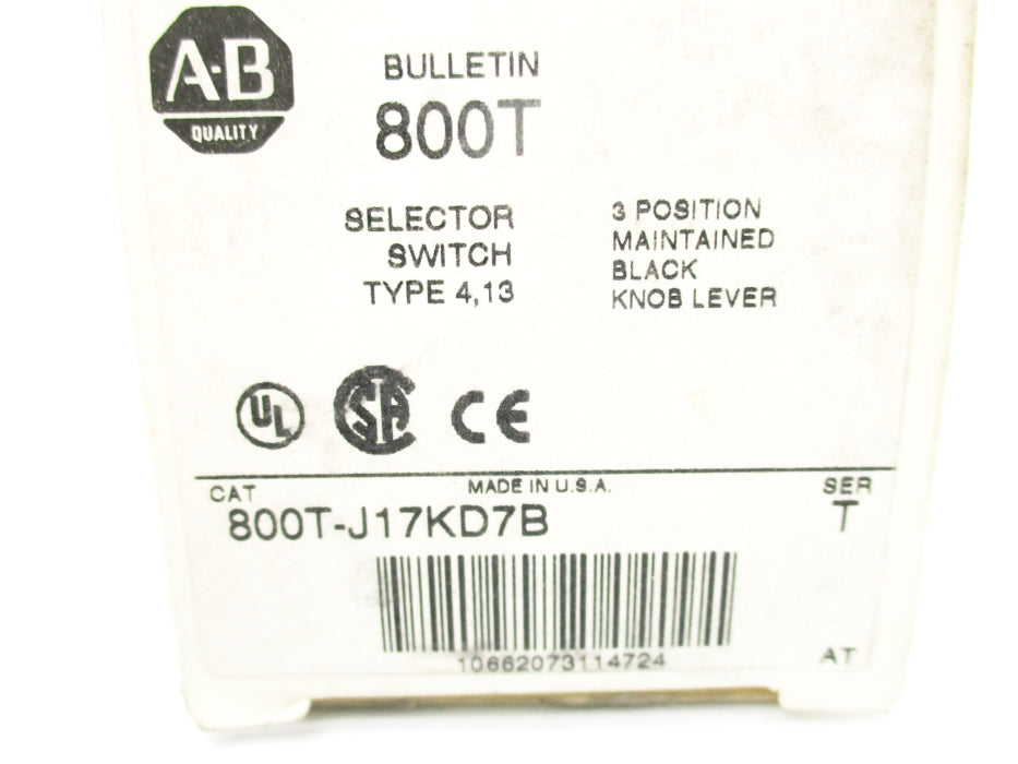 INDUSTRIAL SPARE PART 800T-J17KD7B SER. T (WH) NSMP