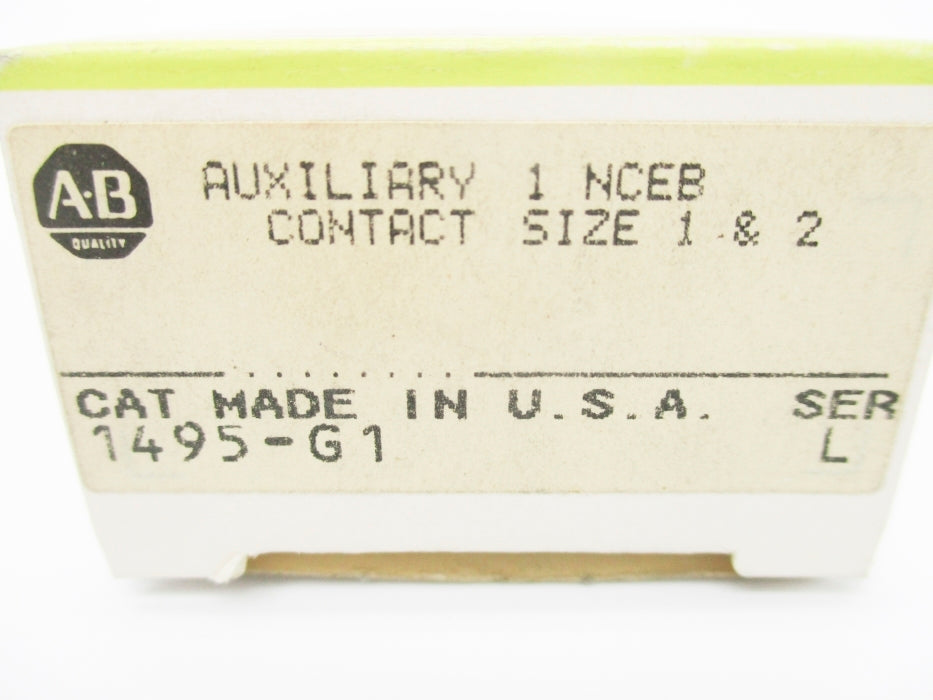 ALLEN BRADLEY 1495-G1 SER. L (BK/YL) NSMP