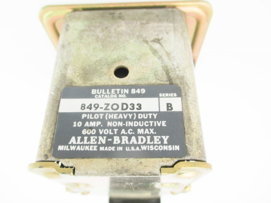 INDUSTRIAL SPARE PART 849-ZOD33 SER. B 110-120V 10A UNMP