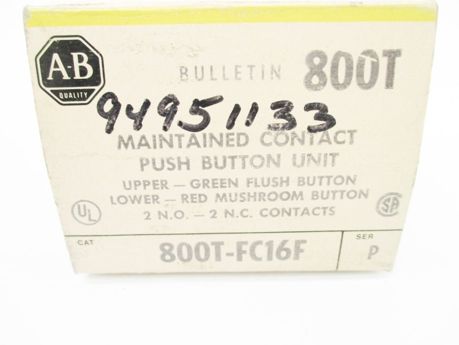 INDUSTRIAL SPARE PART 800T-FC16F SER. P (BK/YL) NSMP