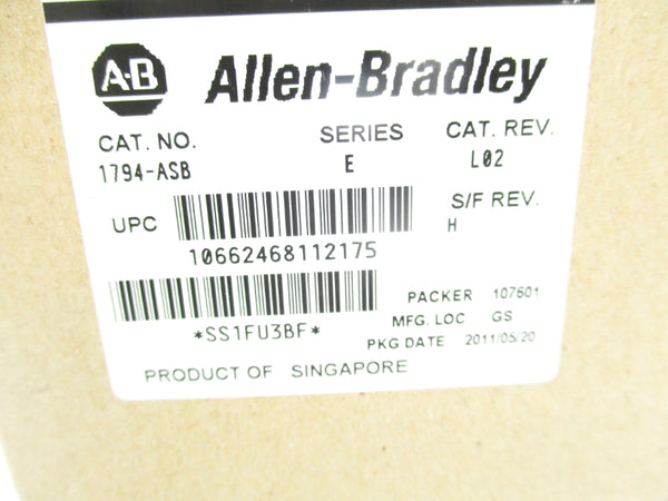 ALLEN BRADLEY 1794-ASB SER. E F/W A NSMP