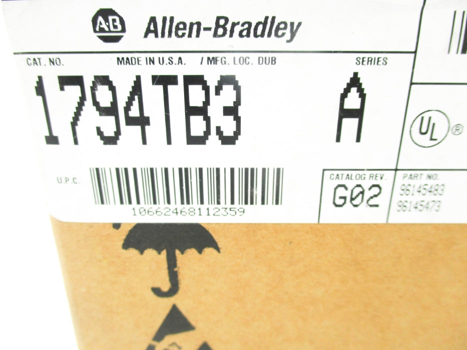 INDUSTRIAL SPARE PART 1794-TB3 SER. A DATE: 1998 NSFS