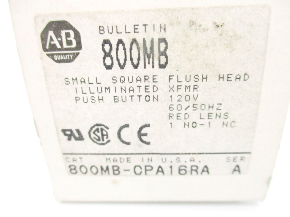 INDUSTRIAL SPARE PART 800MB-CPA16RA SER. A 120V (GY/BL) NSMP
