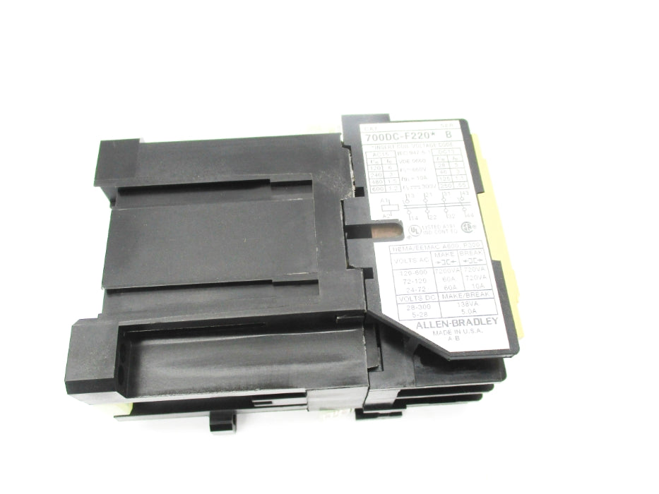 ALLEN BRADLEY 700DC-F220Z25 SER. B 250V 60A (BR/WH) NSMP