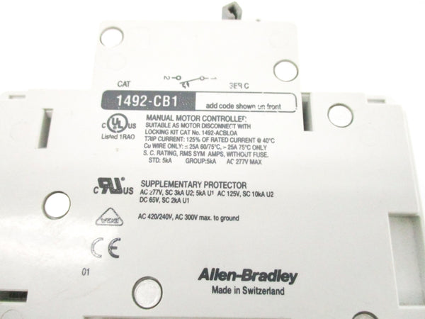 ALLEN BRADLEY 1492-CB1G030 SER. C 277VAC 3A NSNP
