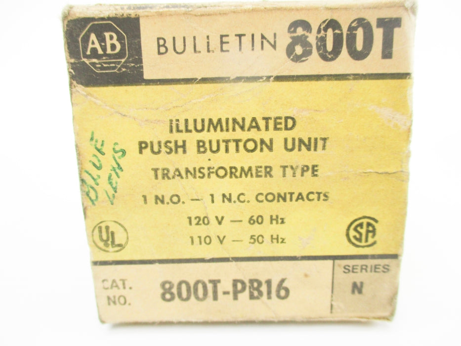 INDUSTRIAL SPARE PART 800T-PB16 SER. N 120V (BK/YL) NSMP