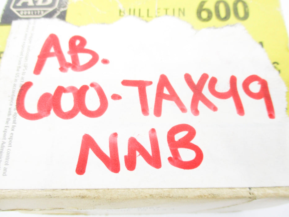 INDUSTRIAL SPARE PART 600-TAX49 NSNP