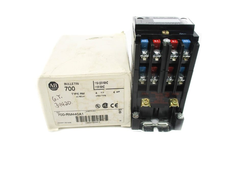 ALLEN BRADLEY 700-RM440A1 SER. B 110/120V 30A (WH) NSMP