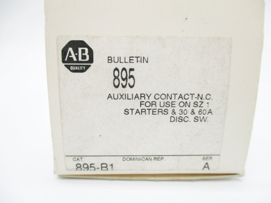ALLEN BRADLEY 895-B1 SER. A (WH) NSMP