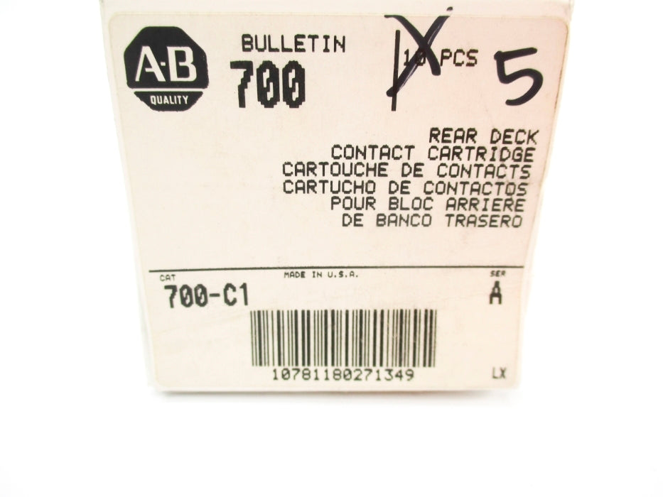 ALLEN BRADLEY 700-C1 SER. A (PKG OF 5) (WH) NSMP