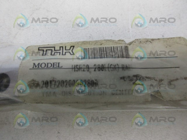 THK HSR20-280L RAIL *NEW IN FACTORY BAG*