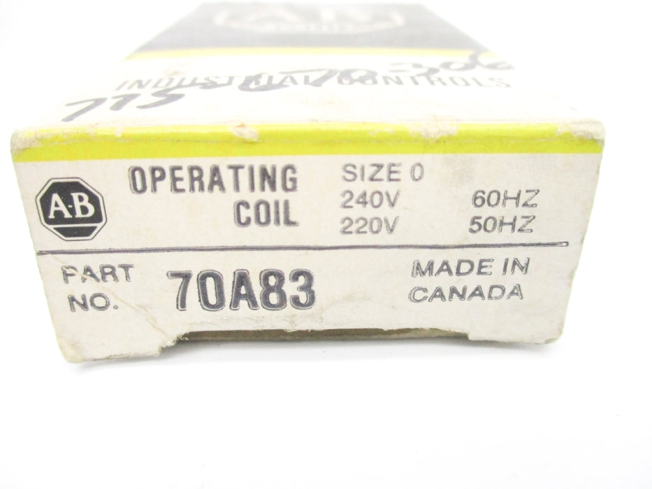 INDUSTRIAL SPARE PART 70A83 220/240V (BK/YL) NSMP