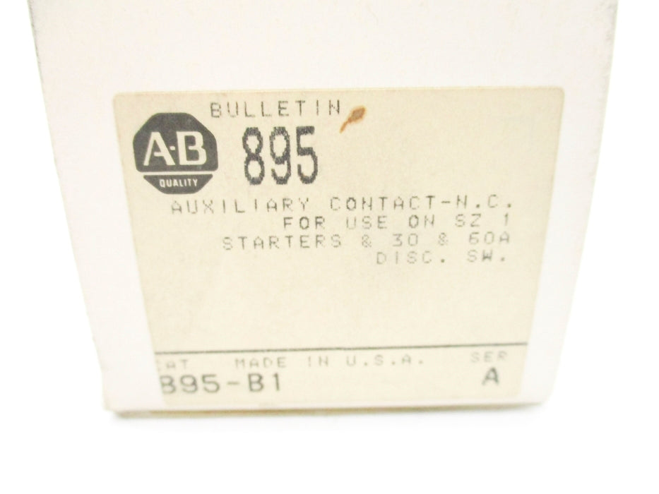 INDUSTRIAL SPARE PART 895-B1 SER. A1 (BK/YL) NSMP