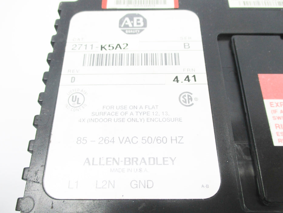INDUSTRIAL SPARE PART 2711-K5A2 SER. B F/W 4.41 NSNP