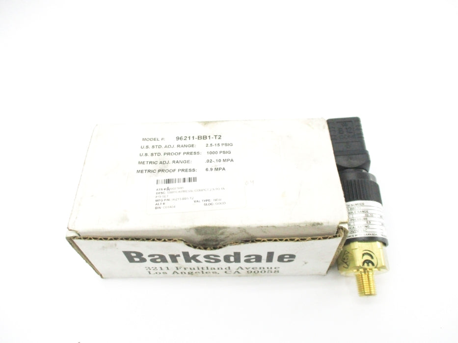 BARKSDALE 96211-BB1-T2 2.5-15PSIG NSMP