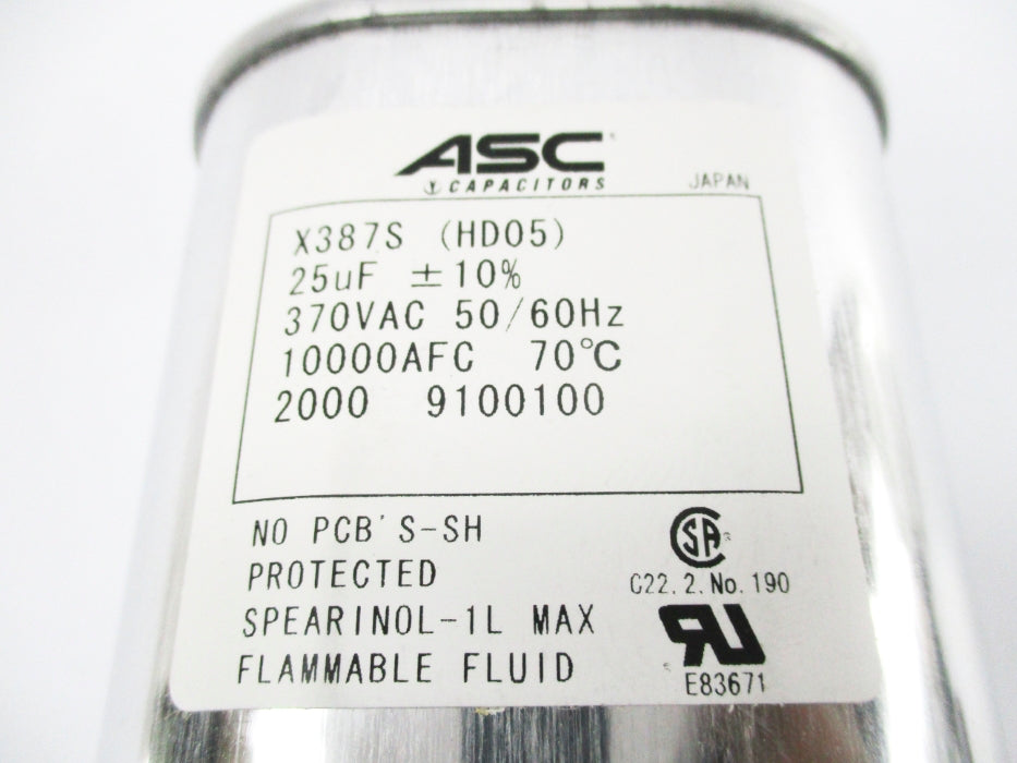 ASC X387S (HD05) 25uF UNMP